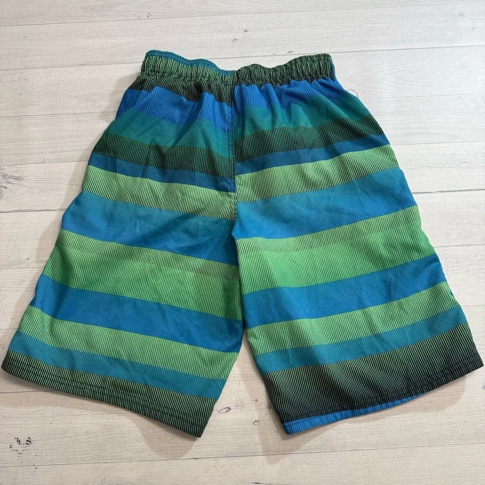 Nike boys swim shorts blue green‎ youth large